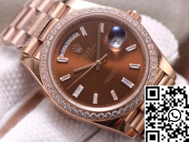Day-Date EW Color Diamond Dial Rolex M228345RBR-0006 Chocolate Factory 0404